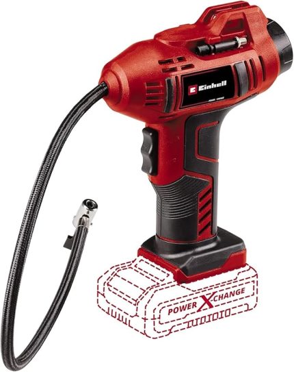Akülü Oto Hava Kompresörü CE-CC 18 Li-Solo Power X-Change (18V, maks. 11 bar, 60 cm hava hortumu, otomatik kapanma fonksiyonu, akü dahil değildir) - 2071010