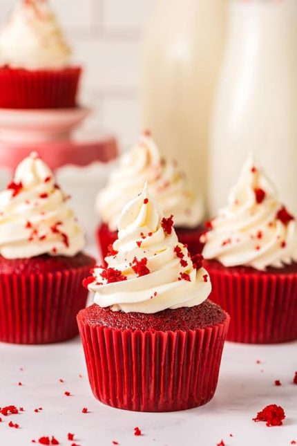 200 Adet Büyük Boy Kırmızı Muffin Kek Kalıbı, Cupcake Kağıdı, Browine Kalıbı 50x40 Mm