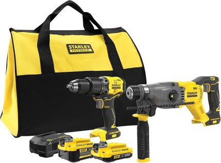 Fatmax SFMCK216MDS-QW Set Softbag, SFMCD715 Kömürsüz Darbeli Matkap, SFMCH900 SDS+ Kırıcı, 1x 4Ah, 1x 2Ah Batarya, 2A Şarj Cihazı