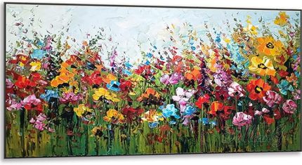 DIY 5D Yetişkinler için Elmas Boyama Seti Büyük Boy Renkli Çiçekler Kristal Çapraz Dikiş Ev Duvar Dekoru Sanat ve El Sanatları 80x40 cm