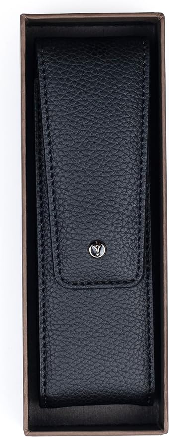 DR 2108-1K Toscana Kapaklı İkili Kalemlik Siyah