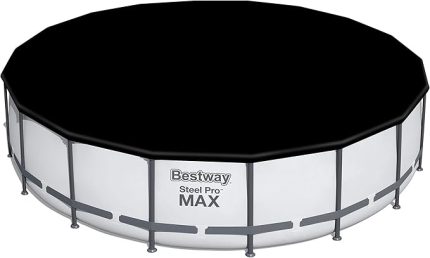 5,49m PVC havuz örtüsü 549 cm çapındaki yuvarlak yer üstü havuzlar için 555 cm çap