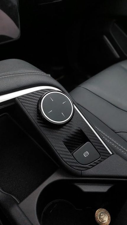 Design Togg T10x ile Uyumlu Iç Trim Folyo Kaplama Set, Mat Karbon Siyah Meridian Ses Sistemli Araçlar Için