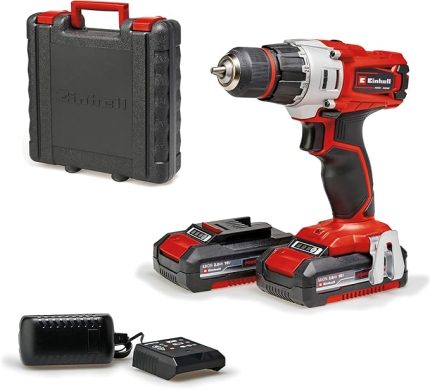 Akülü Vidalama TE-CD 18/2 Li (2x 2,0 Ah) Power X-Change (18 V, 44 Nm, 10 mm hızlı açılan mandren, 20 tork kademesi, 2 x 2.0 Ah akü ve şarj cihazı dahil)