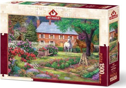 Puzzle Atlı Bahçe 1500 Parça Puzzle