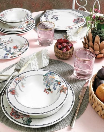 Pierre Cardin Premium Porselen Gabriel Yemek Takımı Çok Renkli 6 Kişilik