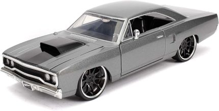 253203054, Hızlı ve Öfkeli 1970 Plymouth, 1:24 ölçek, Die-cast( Metal ), Açılabilir Bagaj Kaput ve Kapılar, Fast & Furious 1970 Plymouth