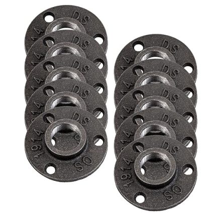 adet 3/4 inç BSP metal dişli delikler ısıtıcı boru flanşı flanş dişli flanş temperli döküm seti