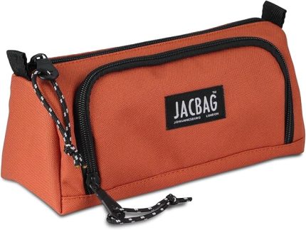 PRIME XL-LASTİK AYRAÇLI İKİ BÖLMELİ KALEM KUTUSU (Kiremit)