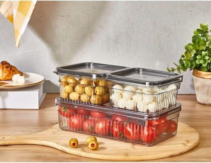 3'lü Freshguard Saklama Kabı Seti - 1,80lt X1-0,85lt X2