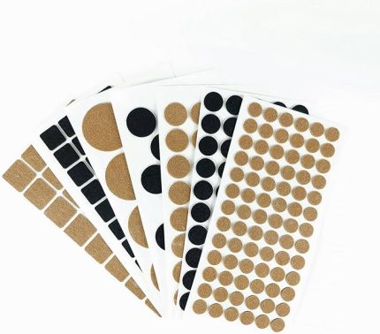 Parça Sandalye ve Koltuk Ayağı İçin Yapışkanlı Keçe | Kolay kaydırma | Parke Zeminler İçin Çizilmeyi Ve Gürültüyü Önler | Kapı ve Çekmece İçin Sessiz Kapanma