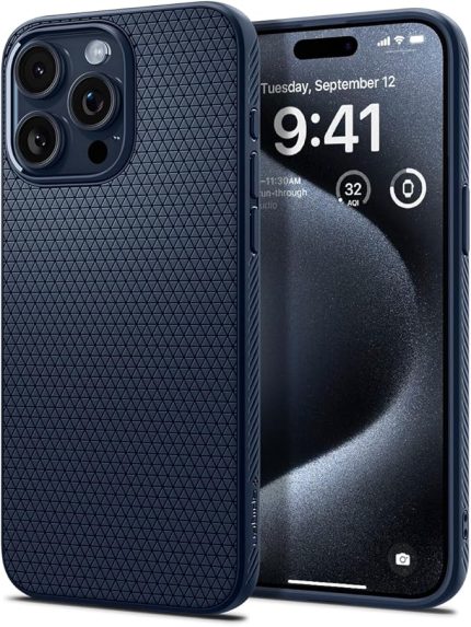 iPhone 15 Pro Kılıf Liquid Air Navy Blue - ACS06705