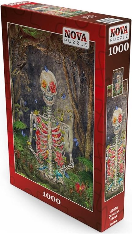 Puzzle 1000 Parça - Çiçek Açan İskelet