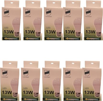 Uzlight 13W A60 E27 Duy 3000K Sarı Işık Led Ampul