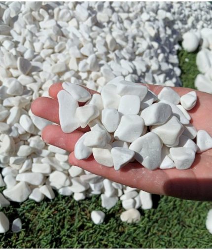 Taş 5 Kg 1-2 Cm Beyaz Dolomit Bahçe Taşı Çakıl Taşı Saksı Taşı Akvaryum Teraryum Taşı