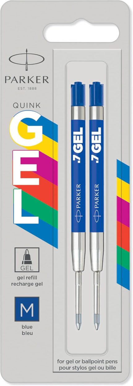 Jel Kalem Refill, Plastik Gövde, 2'li Blister, M uç, Mavi