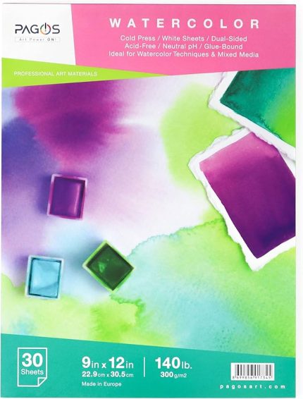 Suluboya Defteri 300 gr 30 Yaprak Orta Doku Cold Pressed 22,9 cm x 30,5 cm