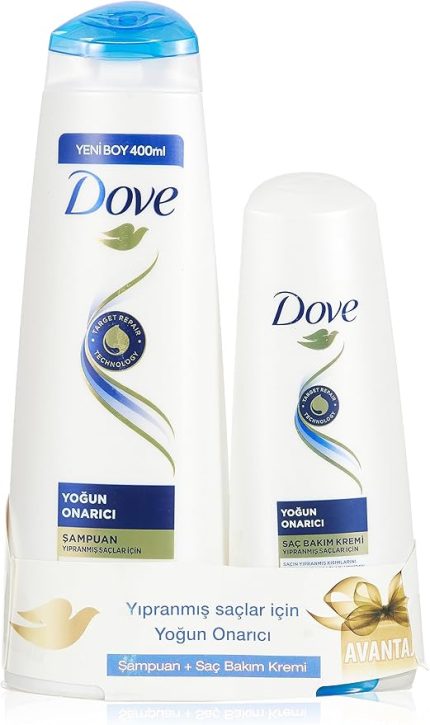 Saç Bakım Şampuanı Yoğun Onarıcı Yıpranmış Saçlar İçin (400 ML Şampuan + 200 ML Saç Bakım Kremi)