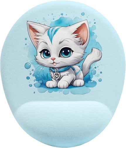 Kedi Bilek Destekli Mouse Pad
