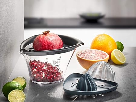 Nar çekirdeği çıkarıcı ve meyve sıkacağı, limon ve portakal için meyve sıkacağı, pratik ölçekleme dahil, çok fonksiyonlu pres - Görsel 2
