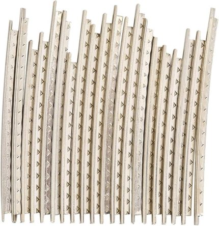 20 Adet Gitar Fret Telleri, 2,0 mm Beyaz Bakır Fretwire Gitar Halk Ahşap Gitarlar için Yedek Parçalar..