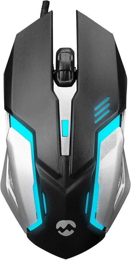 Everest SM-G72 Usb Siyah/Gümüş Işıklandırmalı Oyuncu Mouse