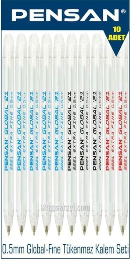 Global-Fine 21 0.5 Mm Tükenmez Kalem Seti 10 Adet