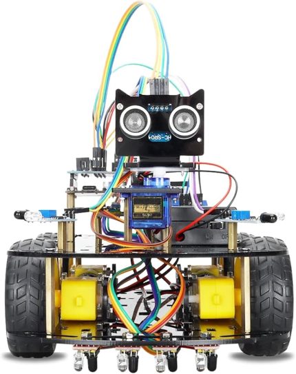 4 Teker Robot Araba Kodlama Seti 4WD-BLE (Arduino Temelli - Kutulu ve E-Kitaplı)