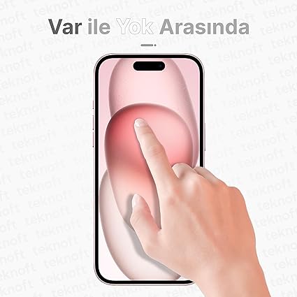 iPhone 15 İçin Kolay Kurulum Kitli Takılırken Camın Altında Kesinlikle Toz Bırakmayan Ekstra Güçlendirilmiş Tam Koruma Sağlayan Pürüzsüz Lazer Kesim Premium Ekran Koruyucu Kırılmaz Cam - Görsel 3