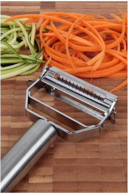 Group - Çelik İkili Jülyen & Jullien Sebze ve Meyve Soyucu Paslanmaz Çelik Turbo Pratik Soyacak