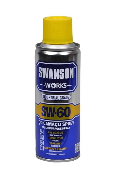 Swanson Works SW-60 Pas Sökücü Yağlayıcı Korozyon Önleyici Çok Amaçlı Multi Sprey 400 ML