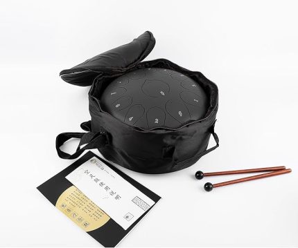 JTN-1213 13 Ses Ton Çelik Handpan Tongue Davulu, 12 Inç, Kırmızı