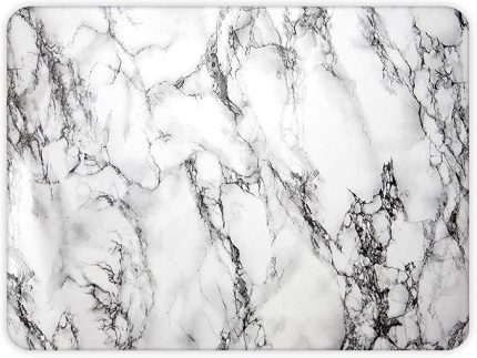 10001503001 Beyaz Mermer Görünümlü Cam Kesme Tahtası, 30cm x 40cm