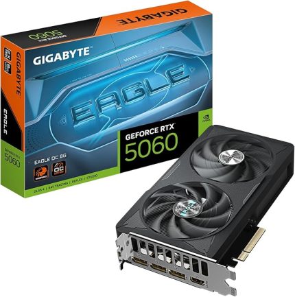 VGA NVIDIA 8GB GDDR7 RTX5060 EAGLE OC GV-N5060EAGLE OC-8GD 128BIT/3XDP/1XHDMI/2XFAN