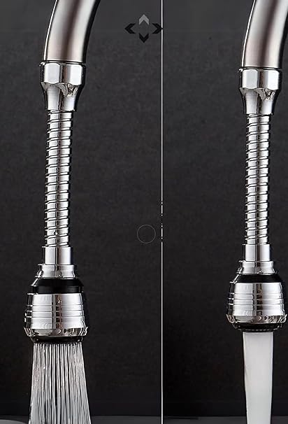 Hortumlu Esnek Su Tasarruflu 2 Modlu Musluk Başlığı, Ayarlanabilir Akış ve Yön, Kolay Montaj, Dayanıklı Tasarım - Görsel 3