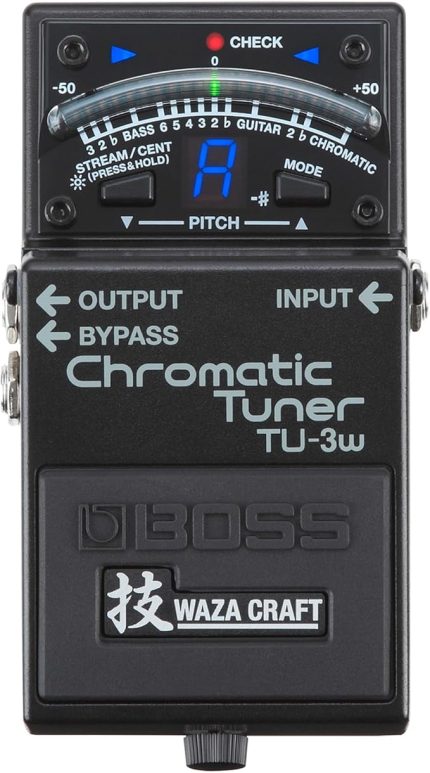 WAZA Craft kromatik tuner pedalı (TU-3W), Stompbox Tuner yenilikçi Waza el sanatına dayalı