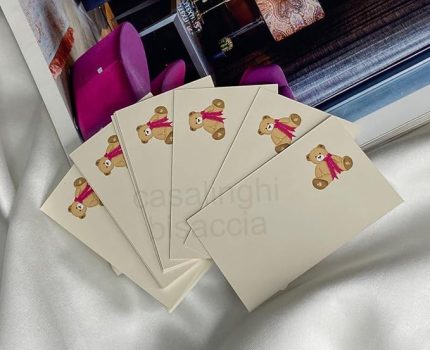 Sevimli Ayıcıklı Not Kartı Panda E Ticaret Hediye Kartı Müşteri Memnuniyeti Cute Bear Greeting Card 8x5 Cm 20 Adet