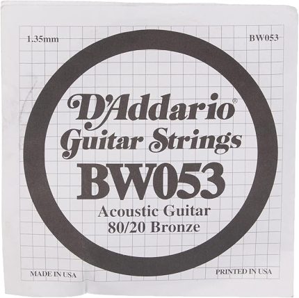 Bw053 Akustik Tek Tel, 80/20 Bronze Wound, 053, (Mi) Pak