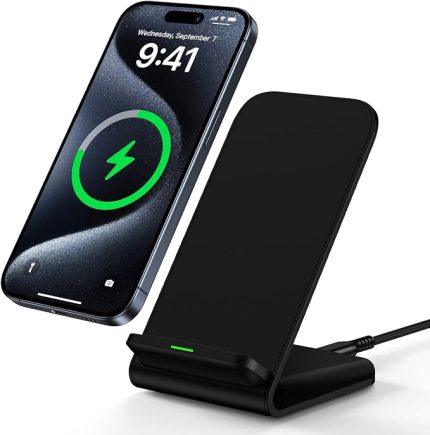 Kablosuz Şarj Cihazı Hızlı Şarj Standı Kablosuz Android Masa Telefonu Şarj Standı Samsung Galaxy S24 Ultra S24+ S24 S23 FE S22 S21 S20 S10 S9 S8, iPhone 15 Pro Max Plus 14 13 12, Pixel 8 7