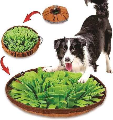 Köpek Yavaş Besleme Matı Mama Bulmaca Matı - Köpek Interaktif Oyuncak (YEŞİL)
