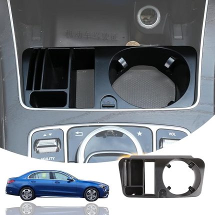 Merkezi Konsol Kol Dayama Saklama Kutusu Bardak Tutucu Aksesuar C-Class W205 GLC X253 E Sınıfı W213 için