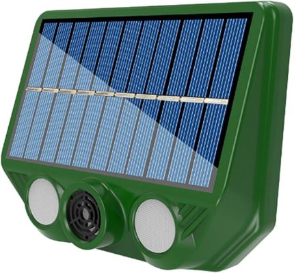 Güneş Enerjili Hayvan Kovucu - 20-36.5khz İki Aydınlatma Modu Köpek Kovucu | Ultrasonik Sincap Kovucu, Bahçe Yard Outdoor için Akıllı Algılama Ultrasonik Köpek Kovucu