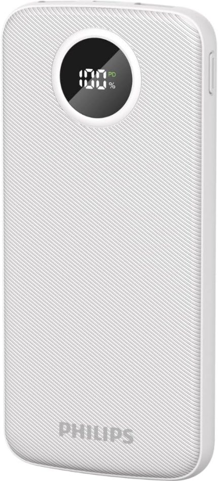 DLP7712 PowerBank 10000 mAh 3.7V Taşınabilir Şarj Cihazı, 3 Port, 22.5W Hızlı Şarj, USB-C ve 2x USB-A, Korumalı Şarj, (Beyaz)