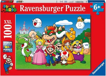 129928 100 Parçalı Puzzle Süper Mario, Çok Renkli