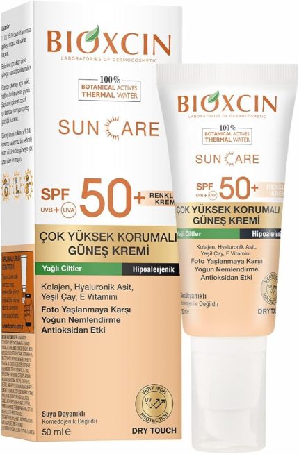 Sun Care Çok Yüksek Korumalı Yağlı Ciltler Için Renkli Güneş Kremi Tinted Spf 50+ 50 Ml