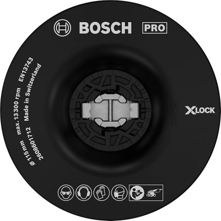 Professional Bosch Accessories Destek plakası orta sertlikte (X-LOCK, Ø115 mm)