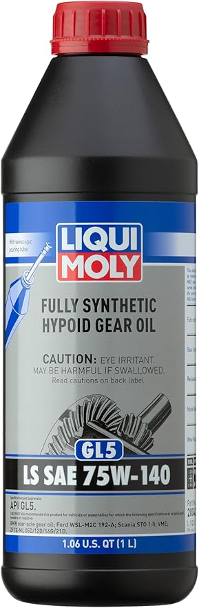 Moly Tam Sentetik Hypoid Dişli Yağı (GL5) LS SAE 75W-140 1 Litre Otomotiv Bakım Ürünü