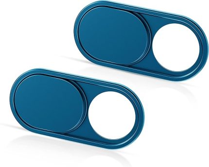 Kamera Kapağı Slayt Ultra İnce, Mavi Web Kamerası Kapağı MacBook air, Dizüstü Bilgisayar, iMac, Masaüstü, PC, MacBook Pro, iPad, iPhone 8/7/6 için, Gizlilik Web Kamera Koruması [2 Paket]