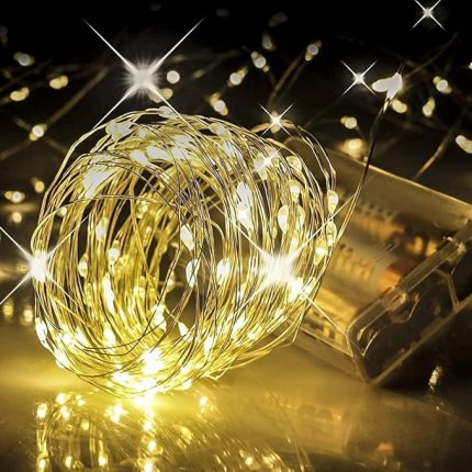 Home 5 Metre Gün Işığı Peri Led – Pilli Dekoratif Sarı Renkli Led Işık, Şerit Yılbaşı ve Parti Aydınlatması, Süsleme ve Dekoratif Işık Zinciri-Dekorasyon Işığı Şerit Aydınlatma