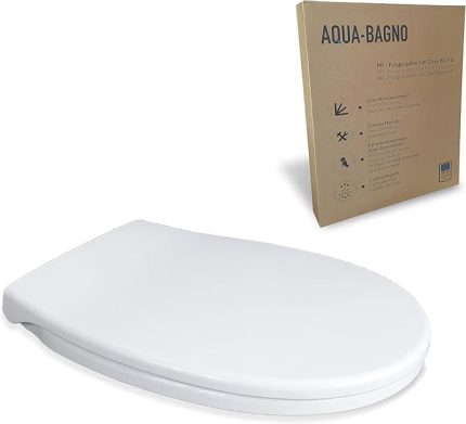 Bagno, Neo Klozet Kapağı, Beyaz, Yavaş Kapanan, PP